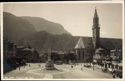 Ak Bozen Bolzano Südtirol, Piazza Walther