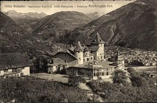 Ak Gries Bozen Bolzano Südtirol, Reichriegler Hof