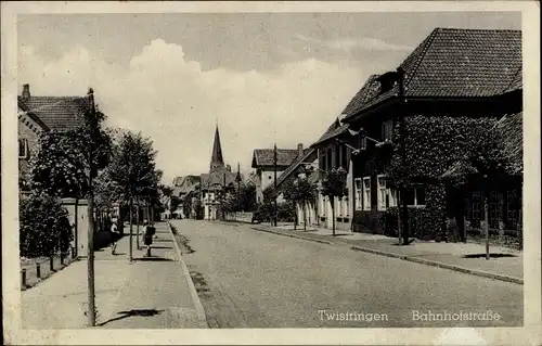 Ak Twistringen Niedersachsen, Bahnhofstraße