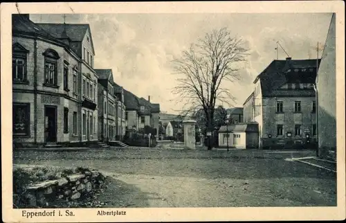 Ak Eppendorf in Sachsen, Albertplatz