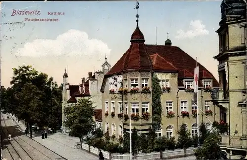 Ak Dresden Blasewitz, Naumannstraße, Rathaus