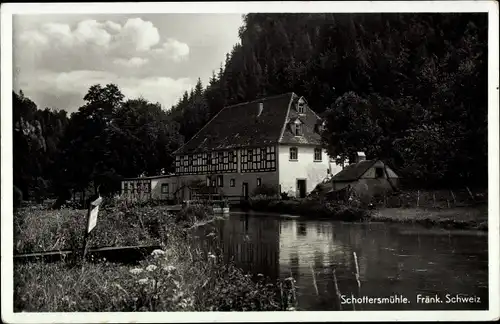 Ak Schottersmühle Wiesenttal Fränkische Schweiz, Sommerfrische Gasthof Schottersmühle