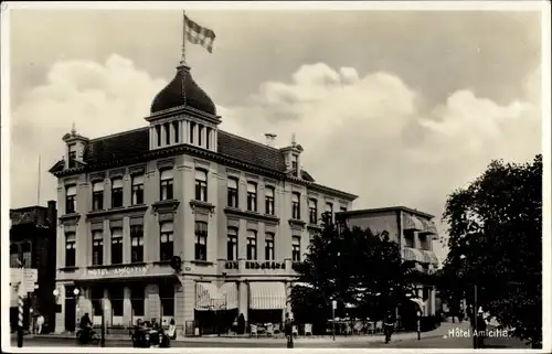 Ak Leeuwarden Friesland Niederlande, Hotel Amicitia