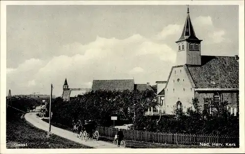 Ak Gaast Friesland Niederlande, Ned. Herv. Kerk