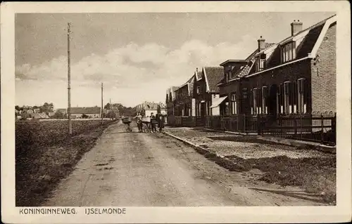 Ak IJsselmonde Rotterdam Südholland Niederlande, Koninginneweg