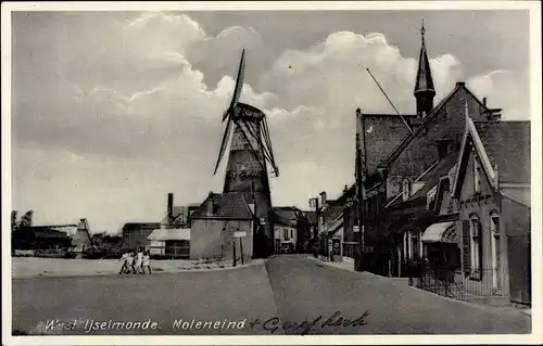 Ak IJsselmonde Rotterdam Südholland Niederlande, Moleneind