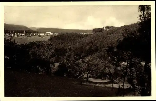 Ak Wangenbourg Wangenburg Elsass Bas Rhin, Panorama vom Ort