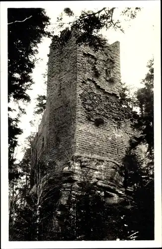 Ak Wangenbourg Wangenburg Elsass Bas Rhin, Ruine du Chateau