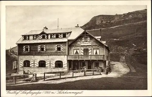 Ak Sankt Gilgen Salzburg Salzkammergut Österreich, Gasthof Schafbergalpe
