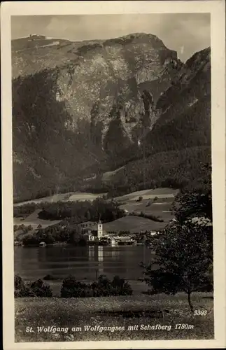 Ak St. Wolfgang am Wolfgangsee Oberösterreich, Blick auf den Schafberg