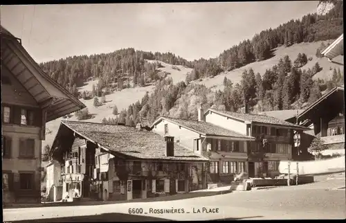 Ak Rossinière Kanton Waadt, La Place