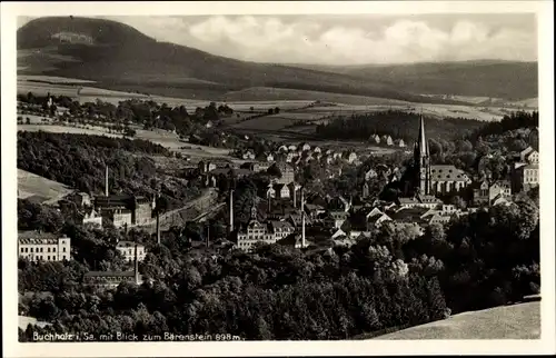 Ak Annaberg Buchholz im Erzgebirge, Teilansicht Buchholz, Bärenstein