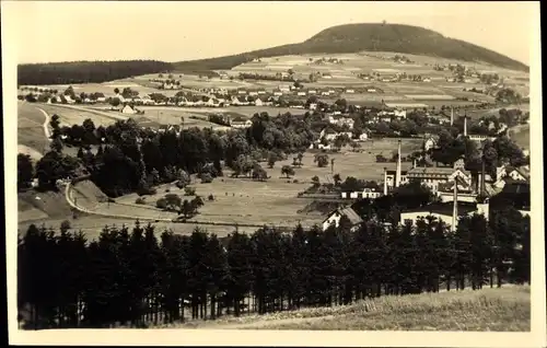 Ak Bärenstein im Obererzgebirge, Panoramablick mit Berg Bärenstein