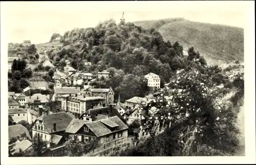 Ak Sonneberg Thüringen, Blick zum Schlossberg