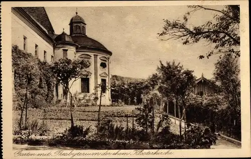 Ak Au am Inn Gars am Inn Oberbayern, Höhere Mädchenschule, Presbytorium ehem. Klosterkirche