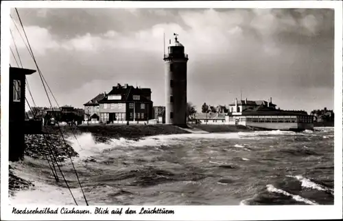 Ak Nordseebad Cuxhaven, Leuchtturm