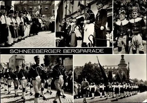 Ak Schneeberg im Erzgebirge, Schneeberger Bergparade