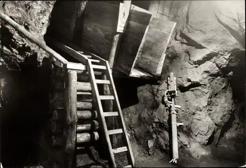 Ak Waschleithe Grünhain Beierfeld im Erzgebirge, Lehr- und Schaubergwerk Herkules-Frisch-Glück