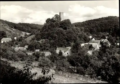 Ak Tautenburg in Thüringen, Blick auf die Burg