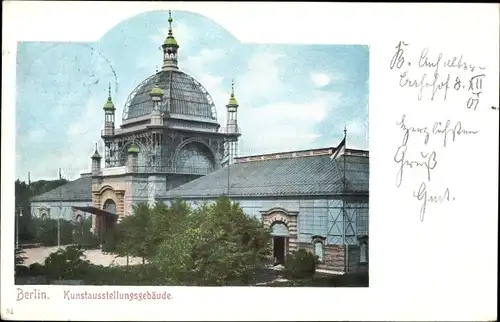 Ak Berlin Tiergarten Moabit, Kunstausstellungsgebäude