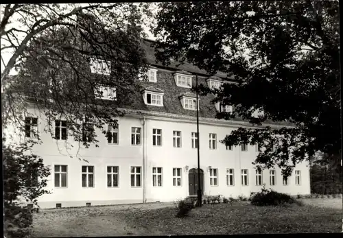 Ak See Niesky in der Oberlausitz, Genesungsheim Heideland