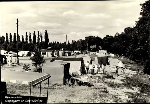 Ak Wendisch Rietz in der Mark, Campingplatz am Scharmützelsee