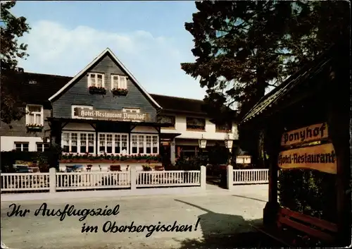 Ak Hübender Wiehl im Oberbergischen Kreis, Hotel Restaurant Ponyhof, Inh. G. und D. Knotte