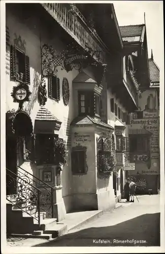 Ak Kufstein in Tirol, Römerhofgasse, Weinstube Auracher Löchl