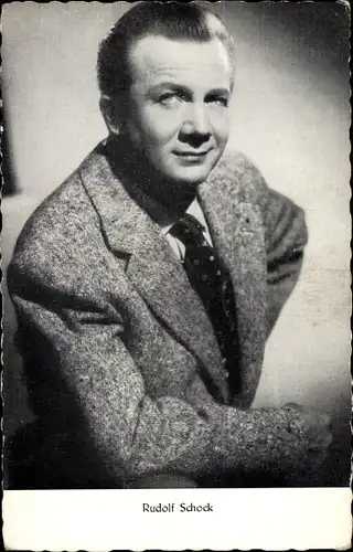 Ak Schauspieler Rudolf Schock, Portrait im Anzug
