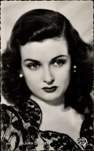 Ak Schauspielerin Joan Bennett, Portrait