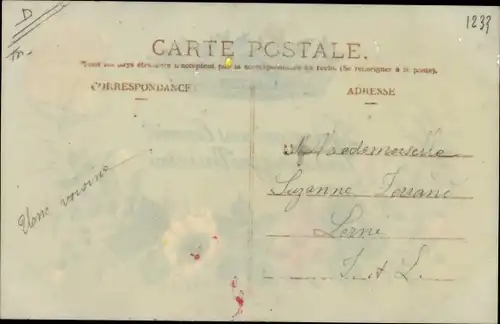 Zelluloid Ak Glückwunsch 1. April, Fische, Blumen