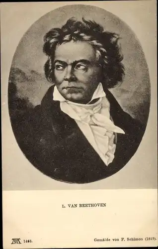 Künstler Ak Schimon, F., Ludwig van Beethoven, Deutscher Komponist, Wiener Klassik