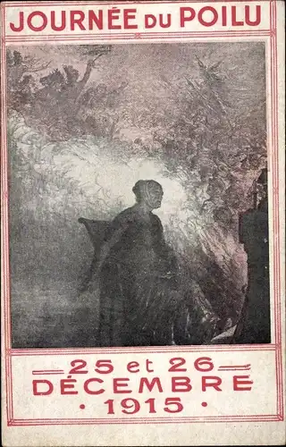 Ak Journee du Poilu, 25 et 26 Decembre 1915, bataille