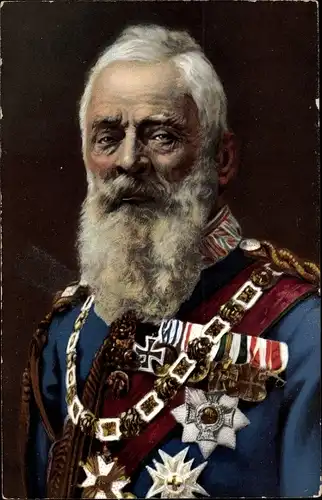 Ak König Ludwig III. von Bayern, Portrait, Uniform, Orden