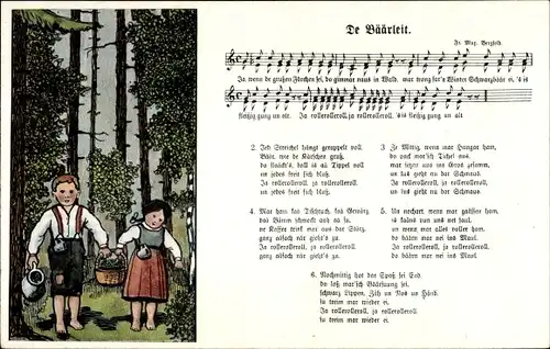 Lied Ak De Bäärleit, Wilhelm Vogel, Kinder, Erzgebirge