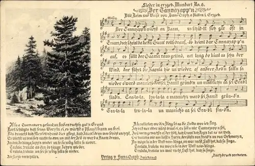 Lied Ak Der Tannazapp'n, Erzgebirgische Mundart