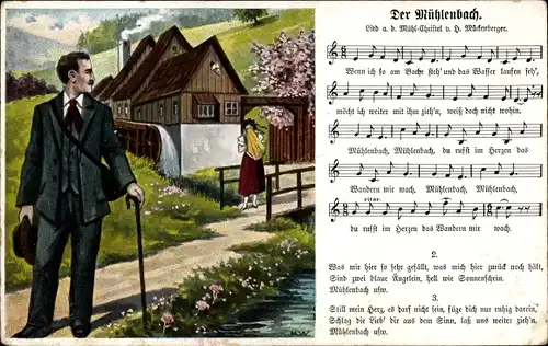 Lied Ak Mückenberger, Hilmar, Der Mühlenbach, Wassermühle, Mühl Christel