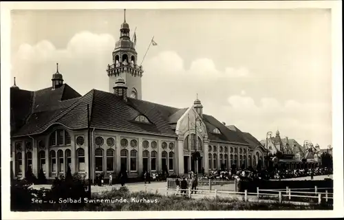 Ak Świnoujście Swinemünde Pommern, Kurhaus