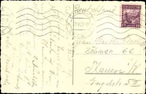 Ak Cheb Eger Region Karlsbad, Mühlbrunn und Kreuzstraße