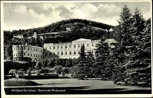 Ak Karlovy Vary Karlsbad Stadt, Parkhotel Richmond