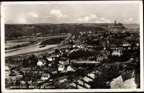 Ak Meißen in Sachsen, Blick von der Juchhöhe