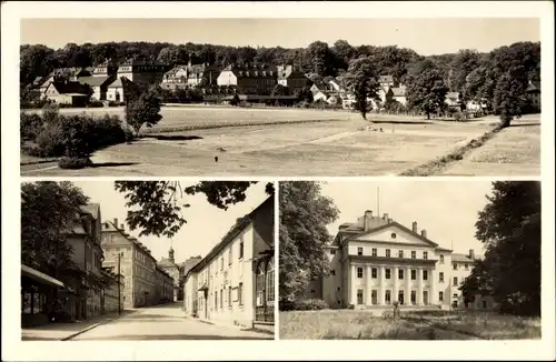 Ak Ebersdorf in Thüringen, Panorama, Straßenpartie, Gebäude