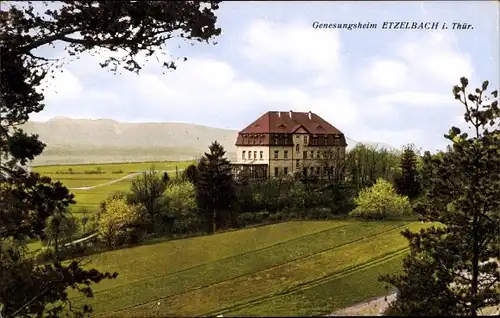 Ak Etzelbach Uhlstädt Kirchhasel in Thüringen, Genesungsheim