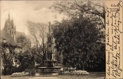 Ak Erfurt in Thüringen, Hermannsdenkmal