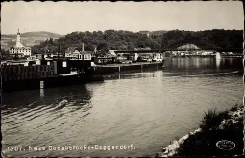 Ak Deggendorf im Bayerischen Wald Niederbayern, Neue Donaubrücke