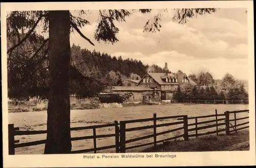 Ak Braunlage im Oberharz, Hotel u. Pension Waldmühle