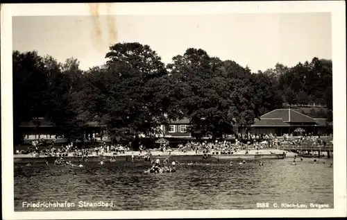 Ak Friedrichshafen am Bodensee, Strandbad