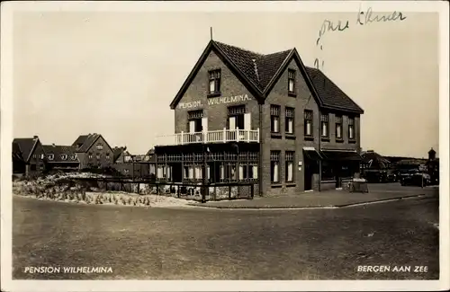 Ak Bergen aan Zee Nordholland Niederlande, Pension Wilhelmina