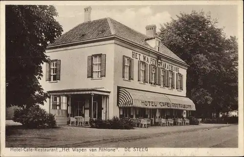 Ak De Steeg Rheden Gelderland, Hotel-Cafe-Restaurant Het Wapen van Athlone