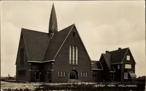 Ak IJsselmonde Rotterdam Südholland Niederlande, Geref. Kerk